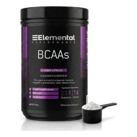 Elemental Bcca Aminoácidos Esenciales Glutamina y Electrolitos 30 Porciones Sabor Citricos 420g                                                       