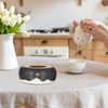 BSTKEY Teapot Warmer, Ceramic Tea Warmer with Tealight Holder and