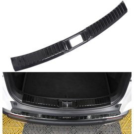 for Honda CRV 2023 2024 2025 2026 Inner Rear Bumper Guard, Premium Stainless Steel Rear Bumper Protective Cover for CRV- Upper Rear Bumper Exterior -Black