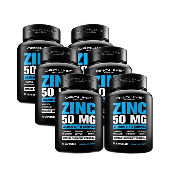 Premium Zinc Vitamin CB Citrate 50mg Value Bundle 120 Capsules / 프리미엄 아연 비타민C B 구연산염 50mg 밸류 번들 120캡슐X3, 아연 60캡슐 2팩X3, 120개, 3개