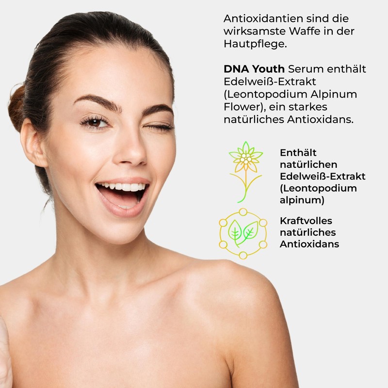 puhdas+ Beauty DNA Youth Face Serum: for Oxidation-Sensitive Skin and