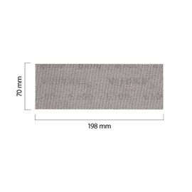 MIRKA Abranet 5415005010 Mesh Sanding Strips 70 x 198 mm Velcro Grain P100 Pack of 50 for Sanding Wood, Spatula, Varnish, Plastic Brown