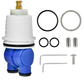 RP19804 Single-handle Universal Cartridge Assembly Fit for Shower Tub 1300/1400 Series Faucet Delta Monitor Cartridge, Rough-in Valve Cartridge Repair Kit (1993-2007),Included RP22734 Bonnet Nut