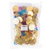 Super Z Outlet Pirate Plastic Gold Colored Coins Buried Treasure