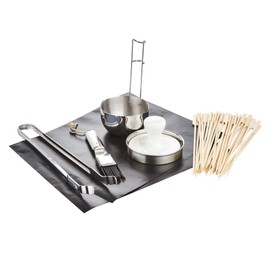 Fire Mountain Ultimate BBQ Starter Kit - BBQ Accessories, Teflon Grill Mats, Stainless Steel Tongs, Brush Set, Burger Press, Garden Barbecue Set, Outdoor Grilling Tools