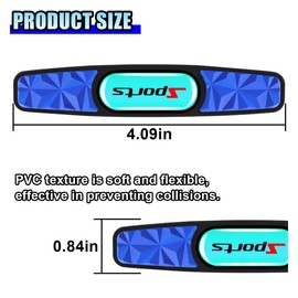 DUSCOKE 4PCS Luminous Car Door Edge Guards, Anti-Collision Car Side Door Protector Trim Strip, Self-Adhesive Sticker Auto Body Anti-Scratch Bumper Guard, Universal for Car Truck SUV (Blue/Sports)