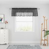 Black Valance 14 inches Long Sheer Curtain Valance Living Room