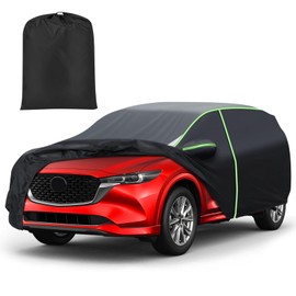 Mixsuper Liner Car Cover for Mazda CX-5 2013-2026 / Mazda CX-50 2023-2026, 7 Layers Full Car Cover All Weather Car Covers for CX5 CX50, Waterproof Outdoor Cover with Zipper Door Reflective Strips