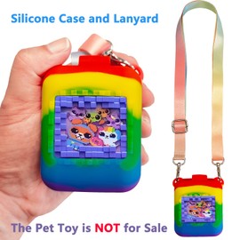 JCHPINE Silicone Cover Case for Bitzee Interactive Digital Pet and Case, Protective Skin Sleeve for Bitzee Virtual Electronic Pets Accessories (for Original 15 Animals) (Multicolor)