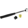 Rubber Mallet Hammer 0.98 Inch Nonslip Grip Dual Mini Rubber