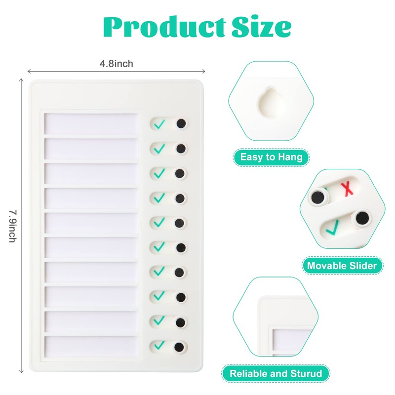 Aleric 2 Pieces Chore Chart for Kids to do List