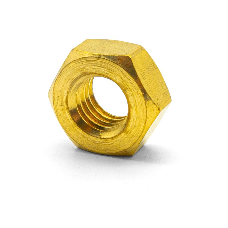 Hippo Hardware M8 (8mm) Solid Brass Hexagon Full Nuts for