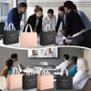 24 Pcs Glossy Black and Rose Gold Gift Bags 12.6×11.0×4.7