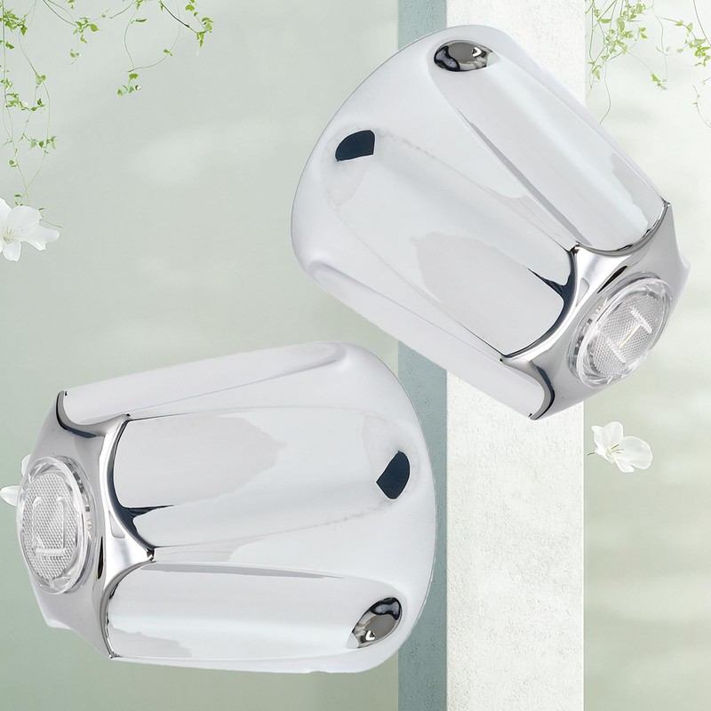 Biaungdo Black Shower Knob Replacement Set of 2, Bathtub Faucet