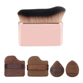 1 -Teiliges Make -Up -Pinsel Und 4 -Teiliges Verblassen, Weicher Blush -Bürsten, Make -Up -Werkzeuge, Kleine Tragbare Puff, Schönheitsprodukte.