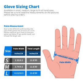 Segbeauty Black Non-Latex Gloves Large, 12 INCH Thickened Prolonged Powder Free Gloves, 12 Counts Reusable Washable Work Tattoo Glove Hair Color Accessories Esthetician Supplies Mechanic Glove