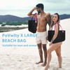 PoVwlty X-Large Rubber Beach Bag for Men & Women, Large