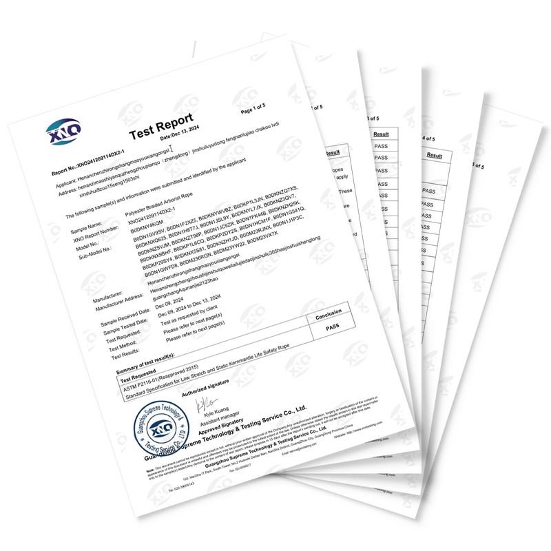 Polyester Arborist Rigging Climbing Rope Blue - 1/2 Inch Diameter