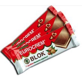 6 Pack Eurocrem Block Chocolate 100g each