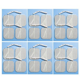 TENS - almohadillas para orejas de repuesto para electrodos con cable (24 unidades, 2 x 2 pulgadas), 2x2-24 Pcs