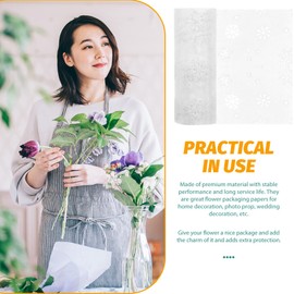 Christmas Organza Ribbon Roll Glitter Sheer Snowflake Ribbon for Christmas Tree Ornaments Wrapping Party Decorations White 15cm 10Yards