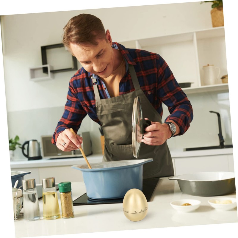 GRIRIW Creative Egg Shape Timer Fun Kitchen Cooking Timer for