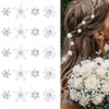NATOSU 20 Pieces Mini Flower Hair Clips, Cute Rhinestone Hair