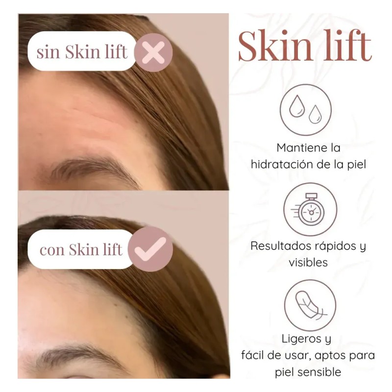 Parches Silicona Antiarrugas Skin Lift Reutilizables Día Noche