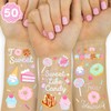 xo, Fetti Donut Temporary Tattoos - 50 Iridescent Styles |
