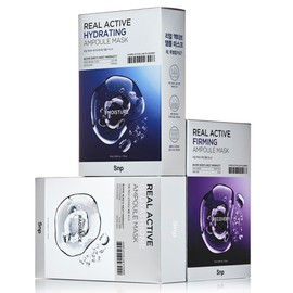 SNP Real Active Ampoule Mask Pack 30 Sheets Moisture Whitening Elasticity Moisturizing Nutrition / Snp 리얼 액티브 앰플 마스크팩 30매 수분 미백 탄력 보습 영양