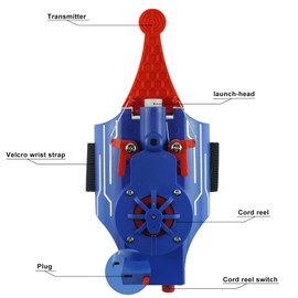 HNCSFW Spider Silk Launcher for Kids,Web Shooters- USB Type c Charging, Launch Distance 8ft - Can Grab Small Objects-Variety of Play Modes (Classic Edition(Blue and Black))