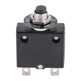 Circuit Breaker, Akozon Manual Reset Thermal Circuit Breakers Push Button Over Current Overload Protector (10A)