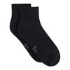Boody Cushioned Quarter Crew Socks, Black / 34-40