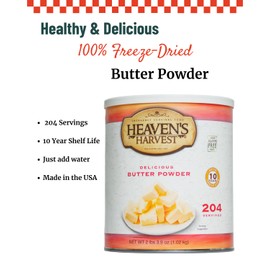 Heaven's Harvest Freeze-Dried Emergency Survival #10 Can (Butter)