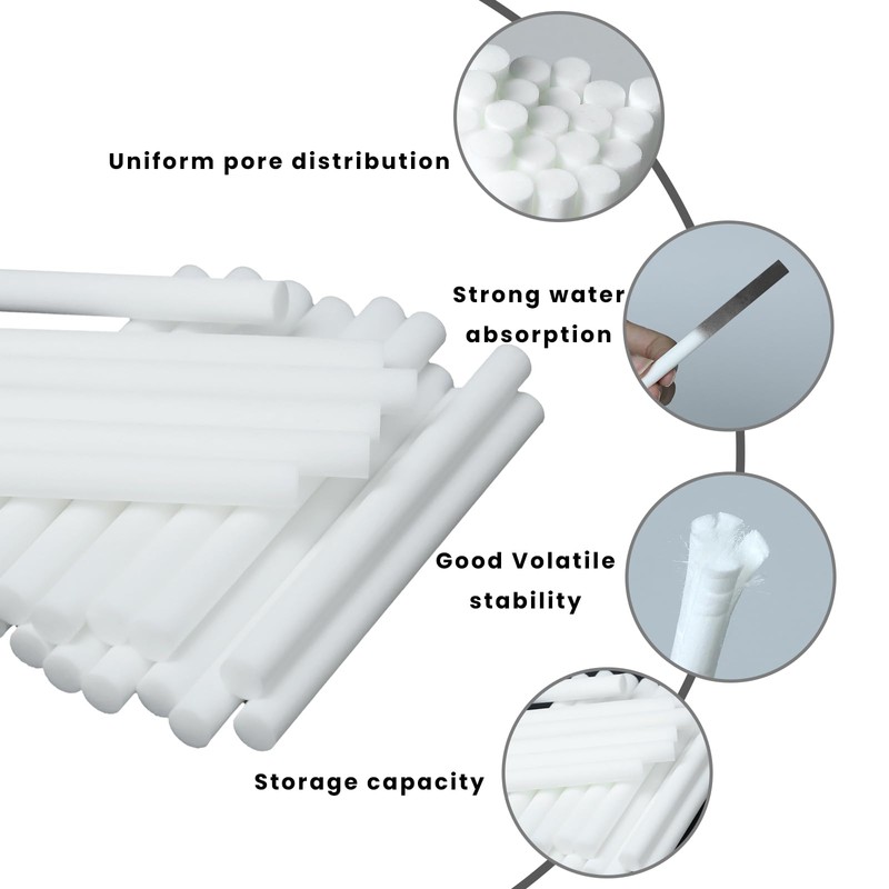 50 Pcs Humidifier Stick Filter Refill, Travel Air Diffuser Pure
