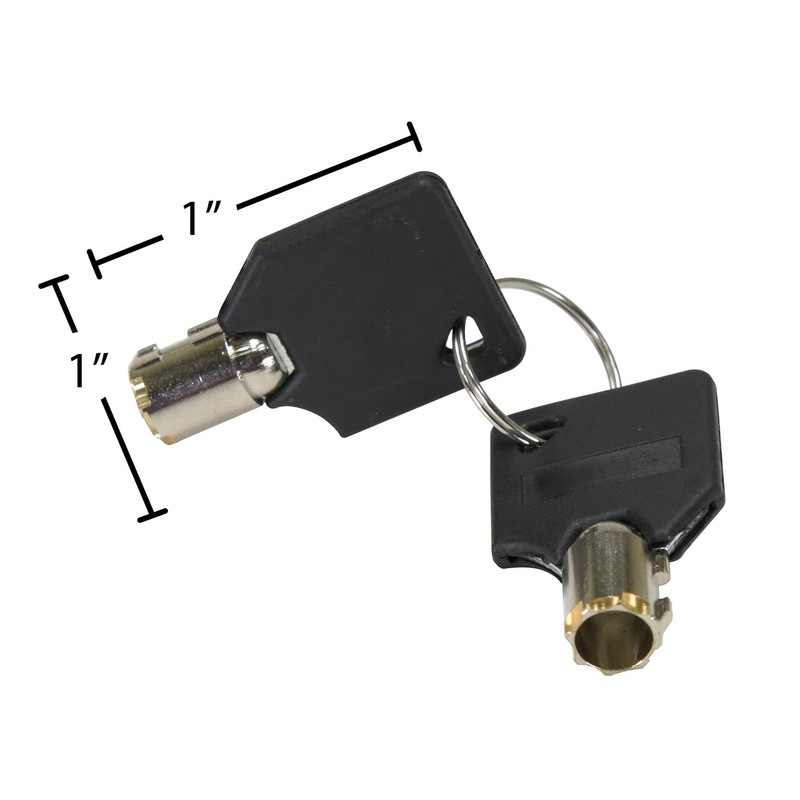 Vestil PARK-P-108-FD-KEY Factory Fabricated Pair of Replacement Keys for Park-P