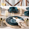 AmorArc Ceramic Dinnerware Sets for 4, 12 Pieces Handpainted Plates