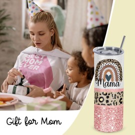 Cosictic Mama Gifts Mama 20 Oz Skinny Tumbler, Mother's Day Gift for Mom Mama Mom To Be New Mom