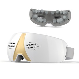 A9life Eye Massager with Heat & Vibration, Birthday Gifts for Mom Dad Friend Women Men, Heated Eye Massager for Migraines with Acupressure, Vision Window, Smart Eye Care Reduce Eye Strain