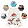 MOSITU Red Mushroom Drawstring Backpack Cute Frog Drawstring Bag Vintage