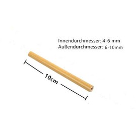 Super Idea Bamboo Tubes 10 cm Filling Ready Tubes