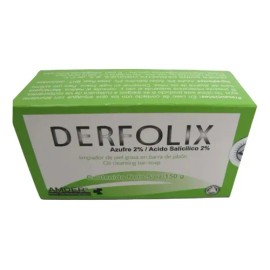 Derfolix Jabon Barra Azufre Y Salicilico2% 150 Gr
