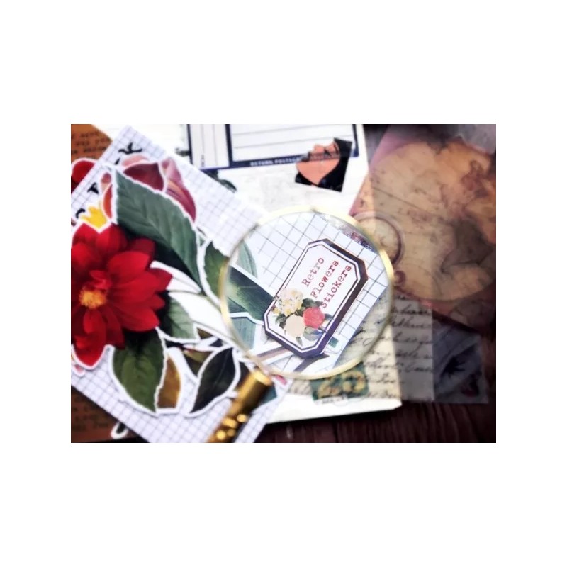 Unbranded floral flower botanical themed Decorative Stickers, 6pcs/pack Y06 Y06-L