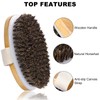 Beomeen 2Pcs Dry Brushing Body Brush for Lymphatic Drainage, Natural