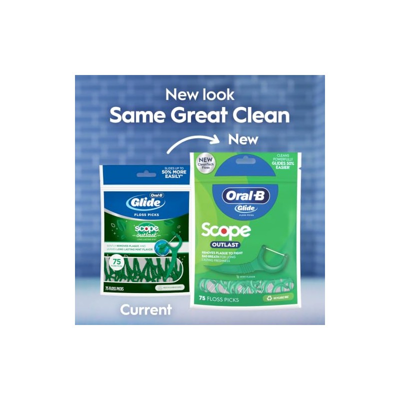 Oral-B ADV Floss Pick W/Scope 75