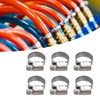30Pcs Hose Clamps German Style Adjustable 304 Stainless Steel Fuel