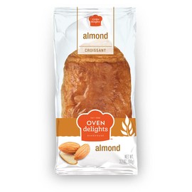 Almond Croissant - Bakery fresh - Breakfast Pastries - Individually Wrapped Croissants - Real Pastry - Perfectly cooked - taste simply fresher (3.2oz - 90g) (Pack of 12)