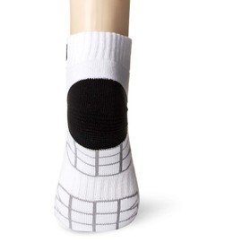 Prince PS360 Women's Tennis Wear, Extra Thick Leg Hold Ankle Socks, white x black (202)