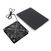 10W Solar Panel Fan Kit Waterproof Cooling Ventilator for Dog