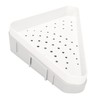 Triangular Corner Shower Shelf Rack Elegant Wall Mounted Bathroom Shelf